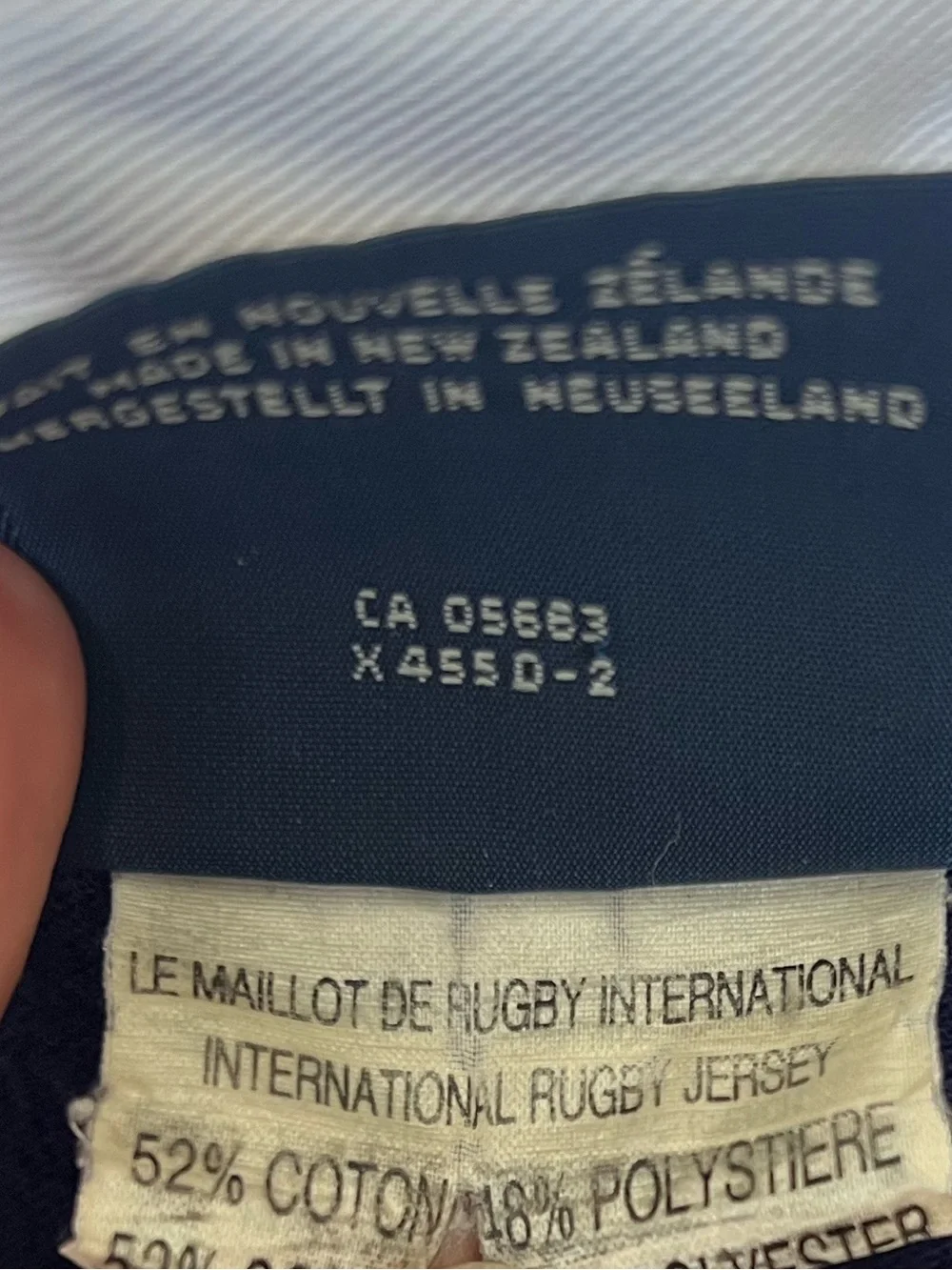 Vintage Canterbury of New Zealand Striped Rugby Polo Jersey XL 44 Long Sleeve